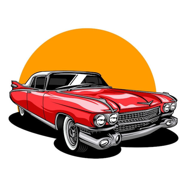vintage car illustrations