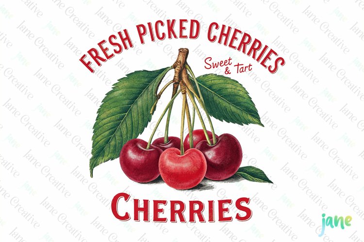 vintage cherry cliparts