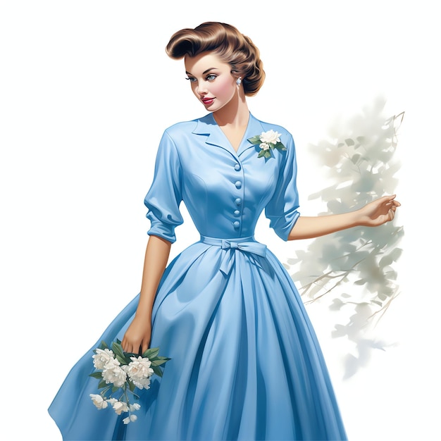 vintage dresses cliparts