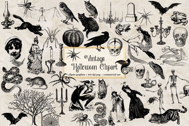 vintage halloween clipart