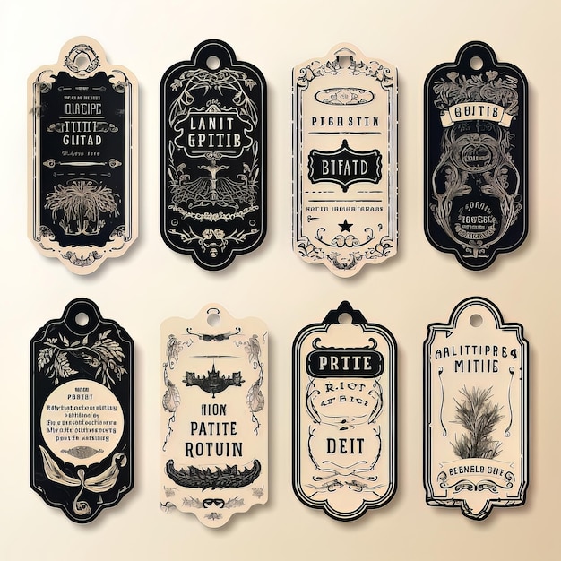 Vintage Labels | Premium Vektor