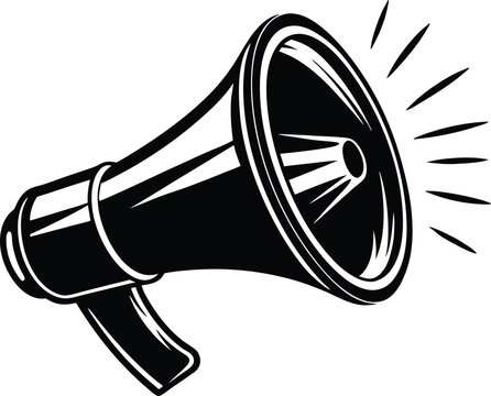 vintage megaphone cliparts