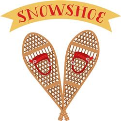 vintage snowshoe cliparts