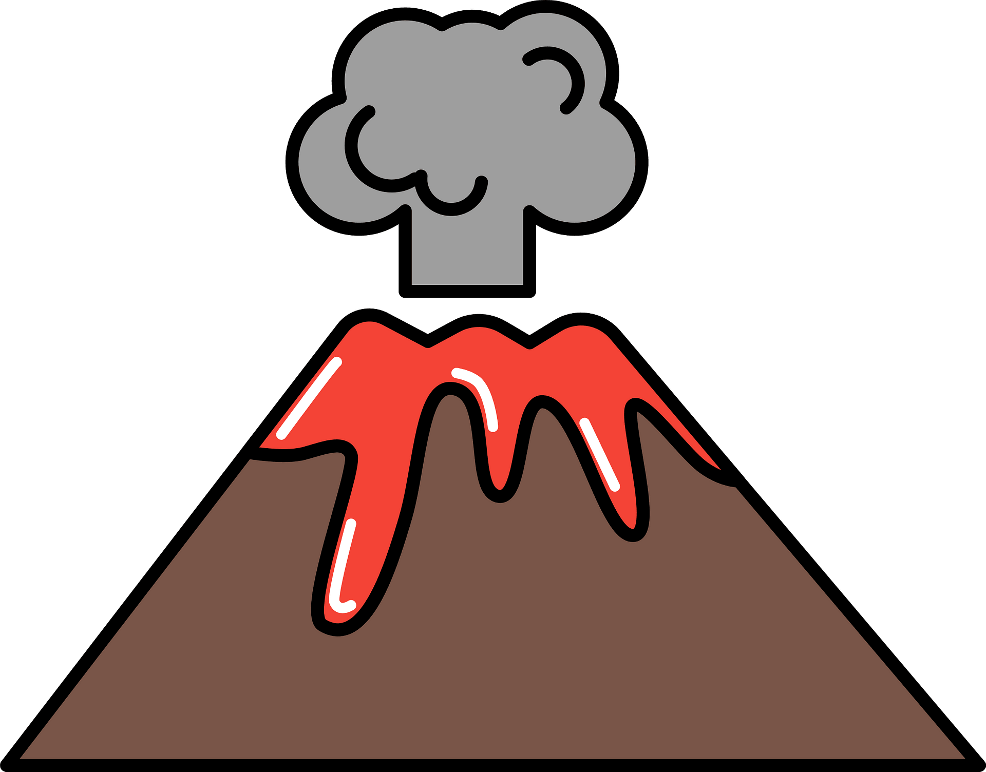 Volcano - Free vector clipart images on clipart library.com
