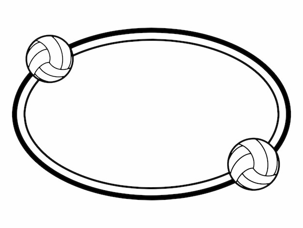volleyball border clipart