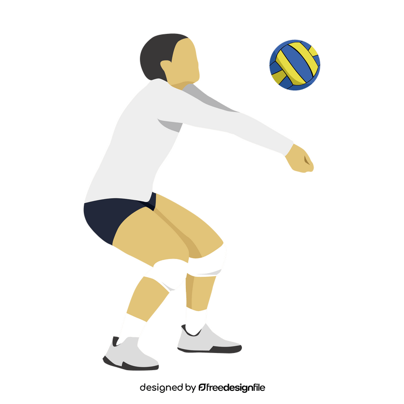 volleyball player clipart