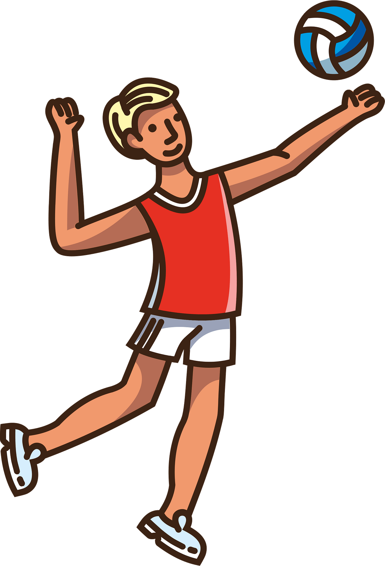 volleyball player clipart