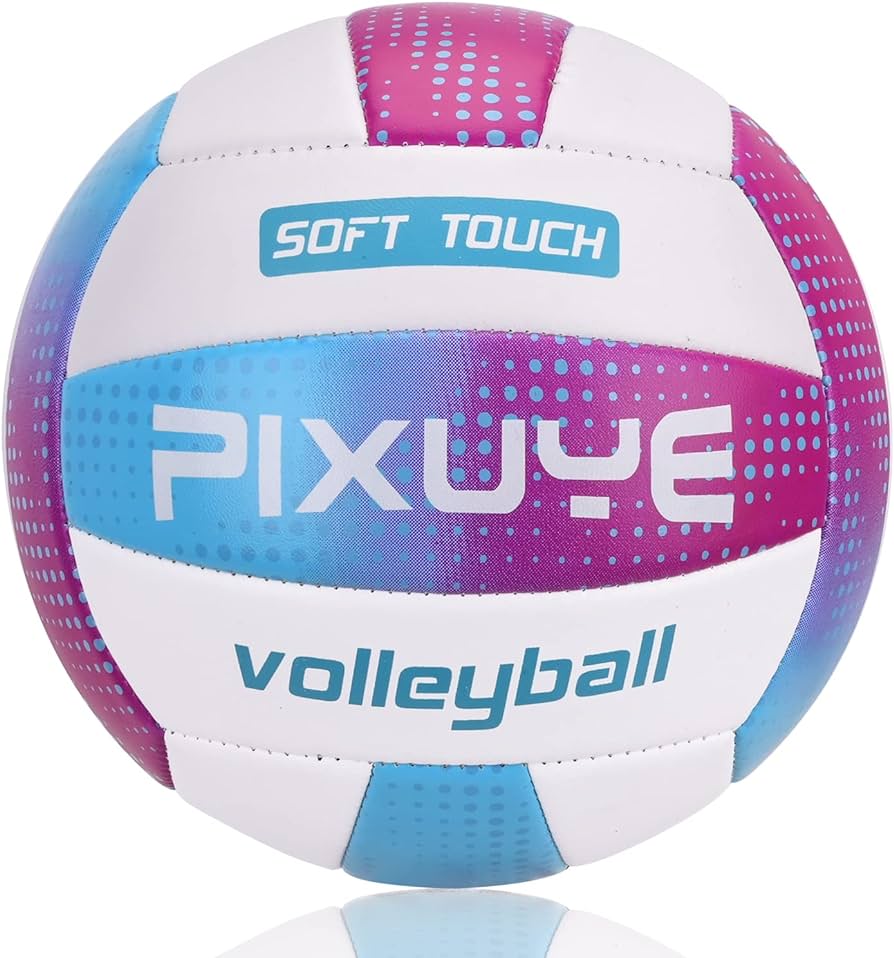 PIXUYE Volleyballs Official Size 5, Soft Beach Volleyball for Children  Adults, Ball for Outdoor Indoor Games Gym Training
