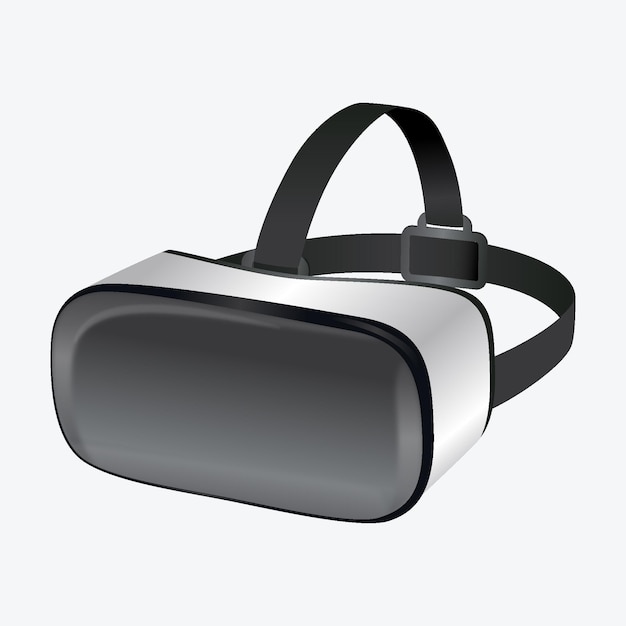 Realistische VR-Headset-Illustration | Kostenlose Vektor