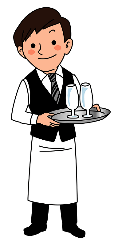 100+ Free Waiter Clipart Images