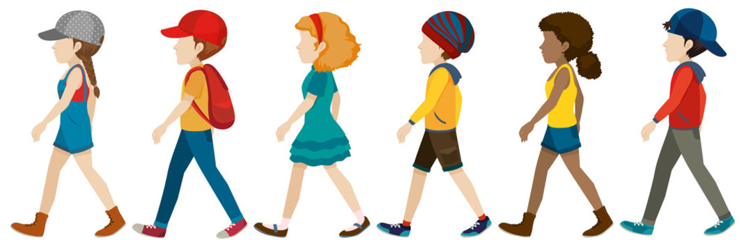 walk in cliparts