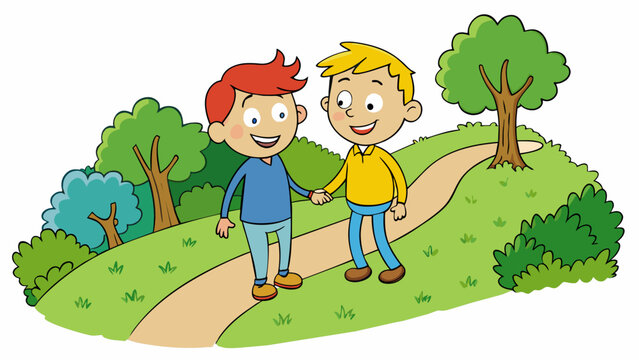 Walking Path Cartoon Images – Browse 14,120 Stock Photos, Vectors ...