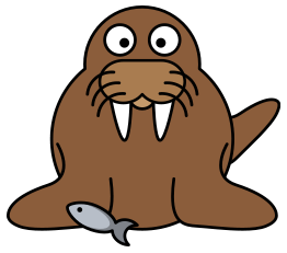 Kostenloser Clipart-Download von Cartoon-Walrus | FreeImages