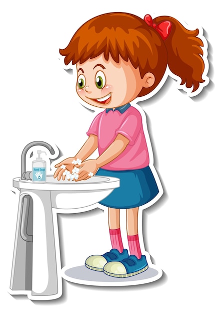 wash hands clipart