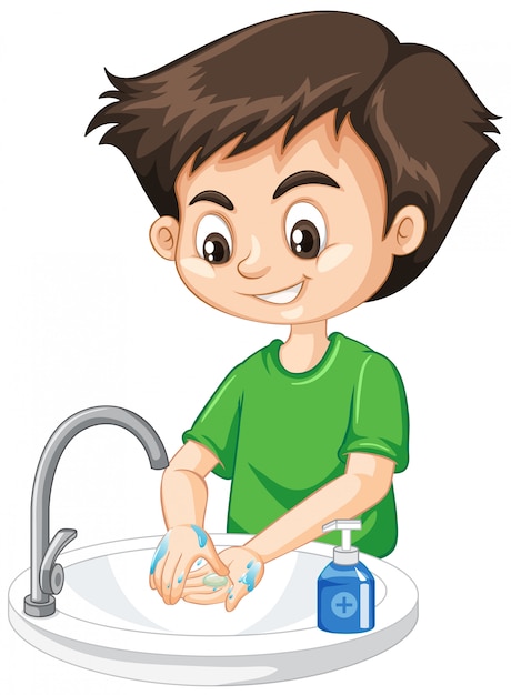 washing hands clipart