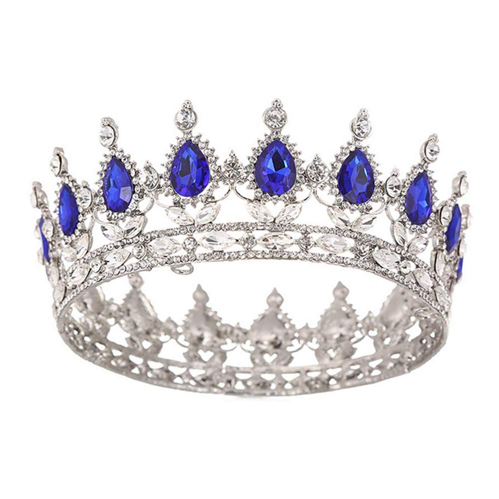 Earofcorn Bride Water Droplets Full Crown Pageant Crowns Princess ...