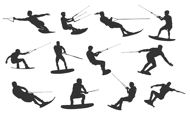 water skiing cliparts
