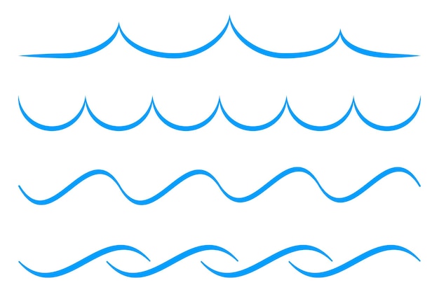 wave lines cliparts