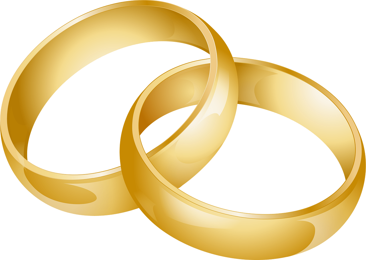 Wedding rings - Free vector clipart images on clipart library.com