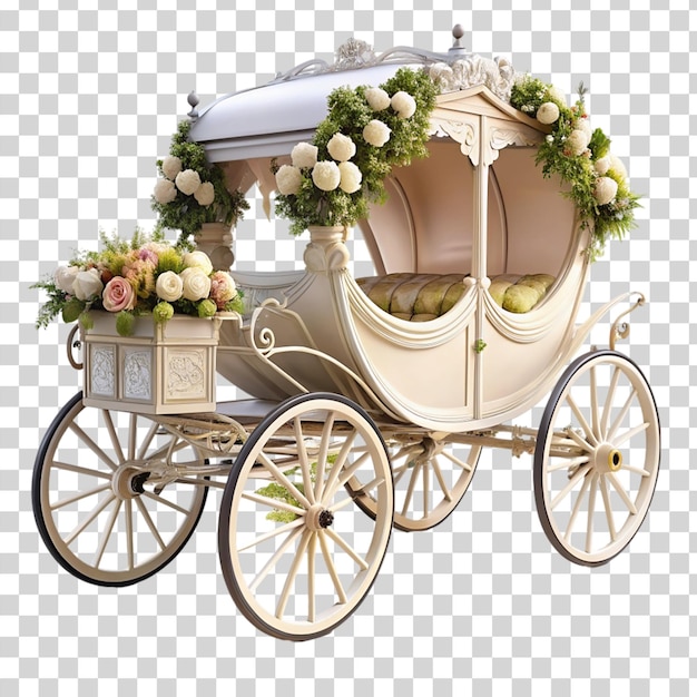 Wedding carriage Isolated on transparent background | Premium AI ...