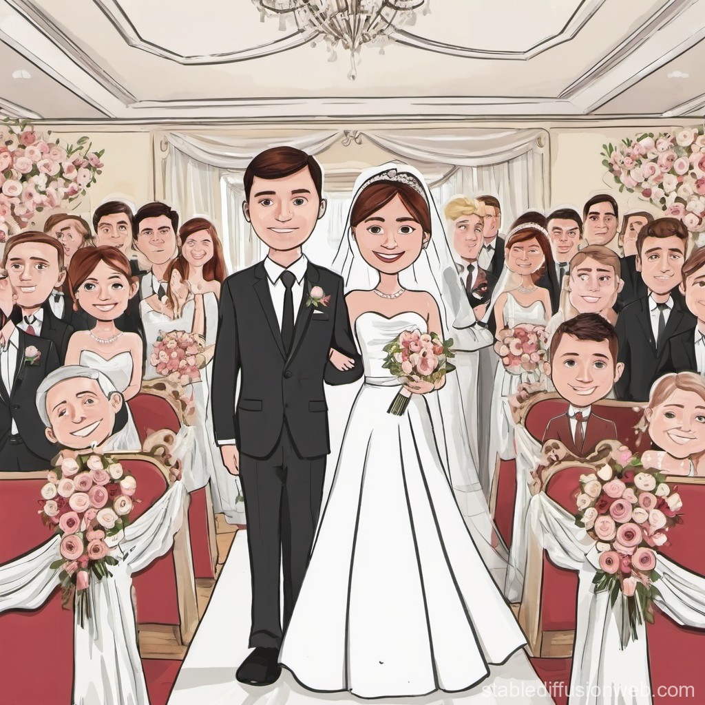 wedding cartoon
