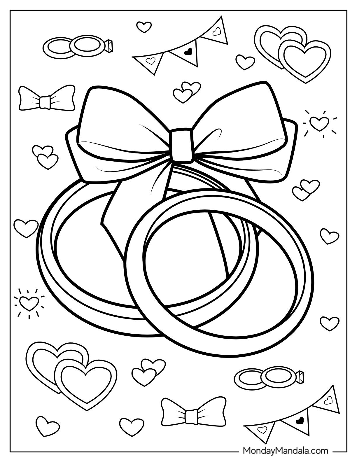wedding coloring pages printable