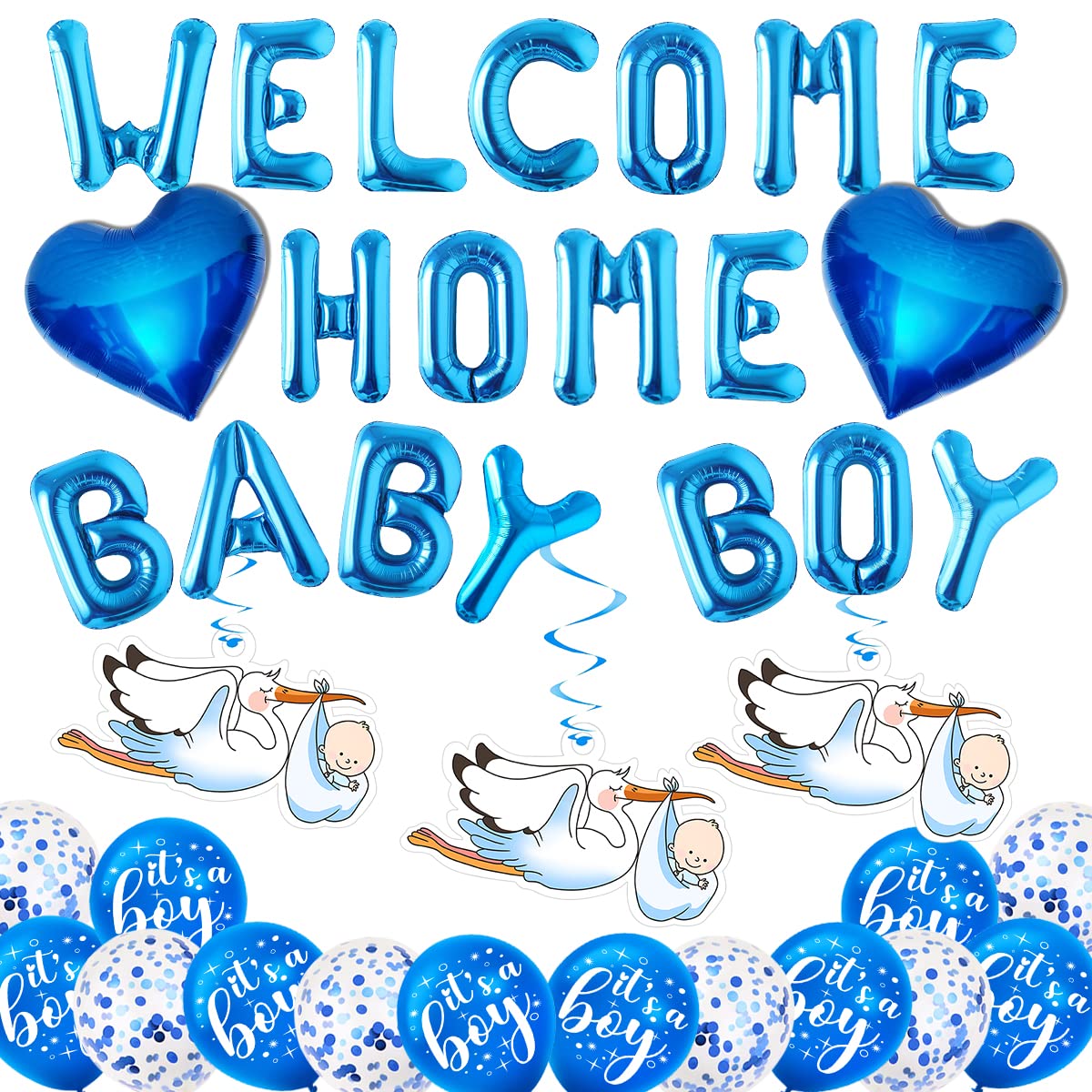 Welcome Home Baby Boy, Welcome Baby, Welcome Home Baby, Welcome Baby Boy,  Willkommen Zuhause Baby, Willkommen Baby, Babyparty Deko Junge, Herzlich ...