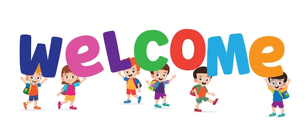 Welcome Kids Images - Free Download on clipart library