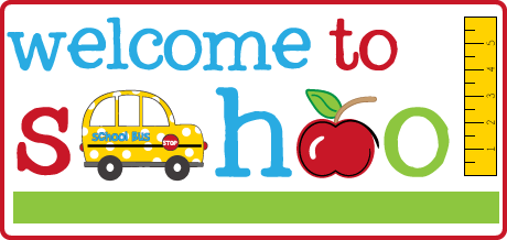 welcome to school clipart