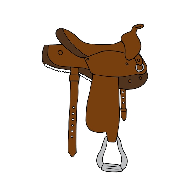 western saddle cliparts