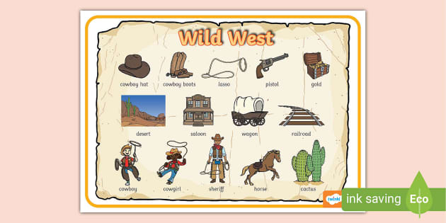 Wild West Word Mat | Reading And Writing Activity - Twinkl