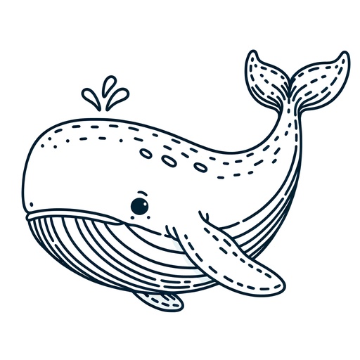whale pictures to color