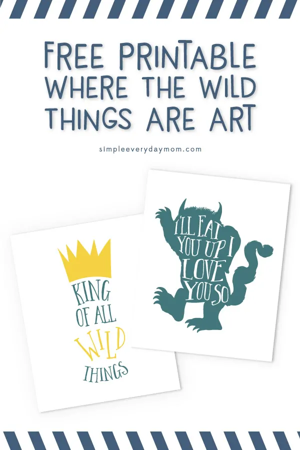 where the wild things are printables