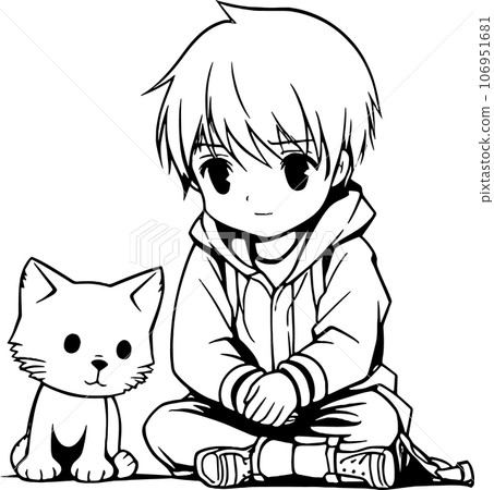 white anime cliparts