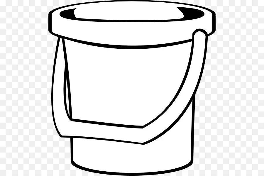 white bucket cliparts