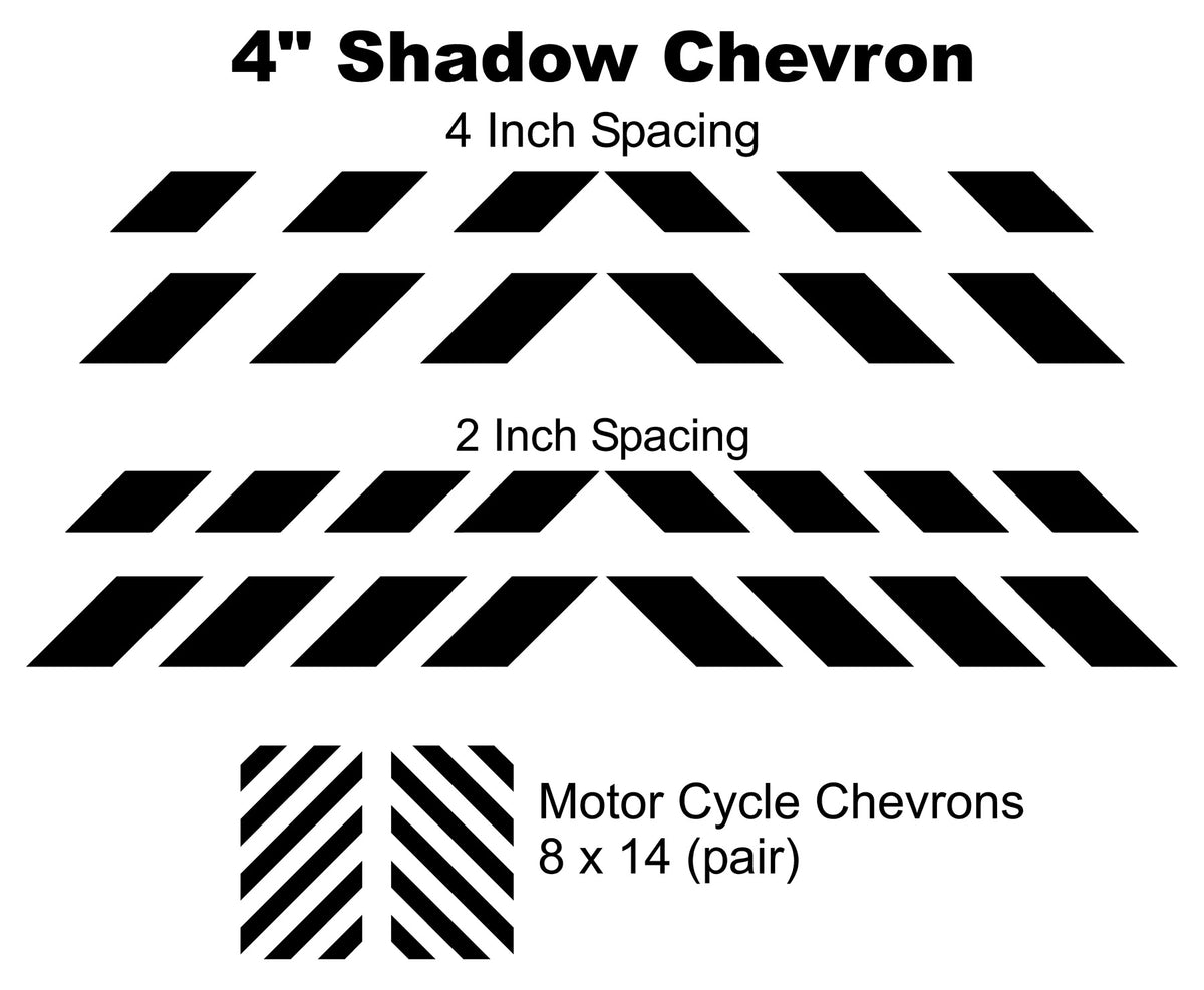 white chevrons