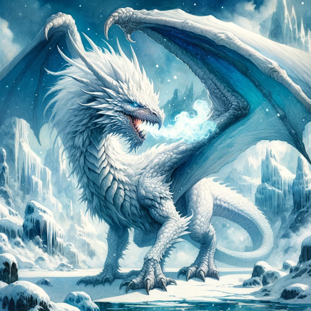 Adult White Dragon