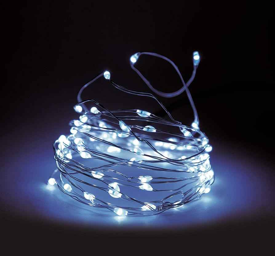 Wire Fairy Lights 160 LED with Timer and 8 Functions - Cold White - Micro  Fairy Lights with Battery Operation for Indoor and Outdoor Use : Amazon.de:  ...