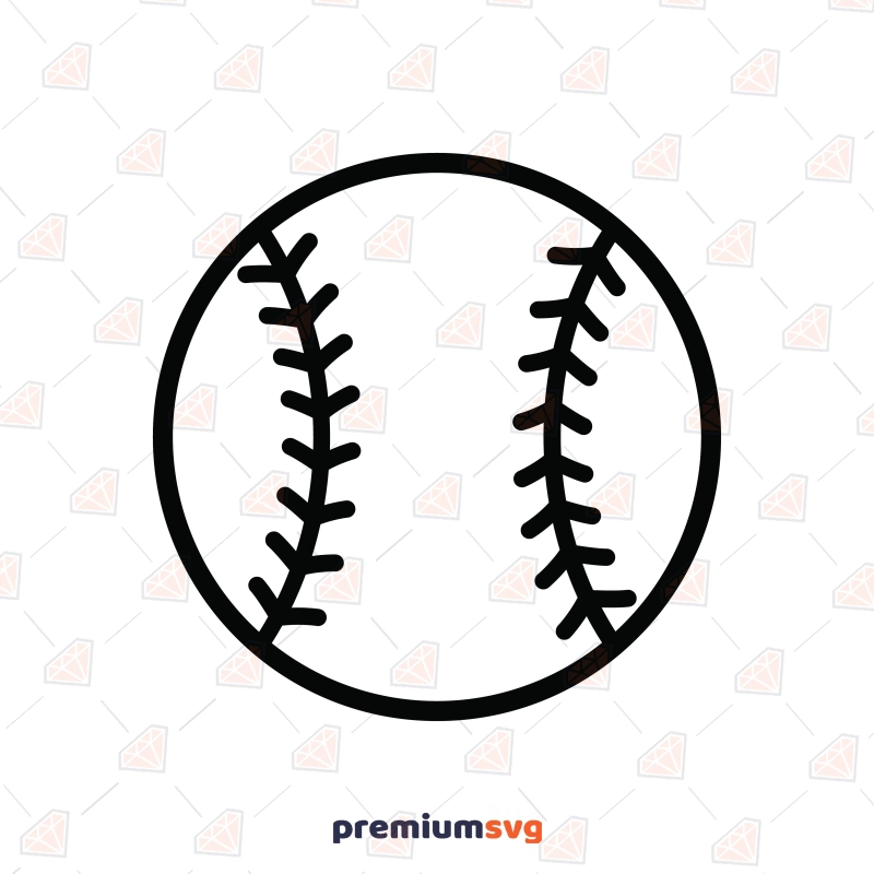 white softball cliparts