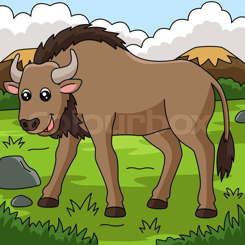 wildebeest cliparts