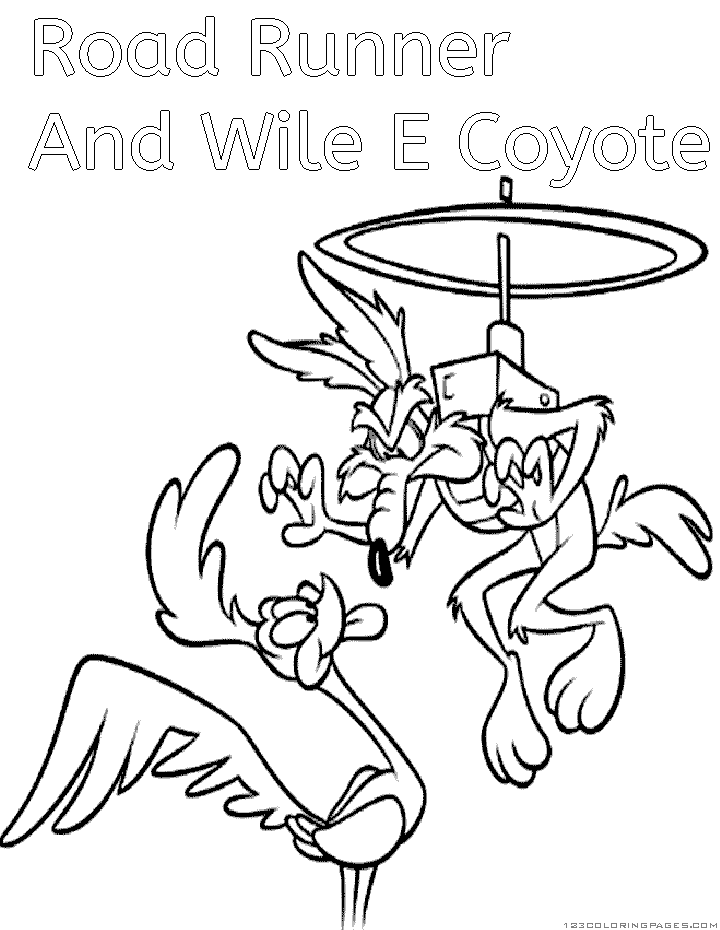 wile e coyote coloring page