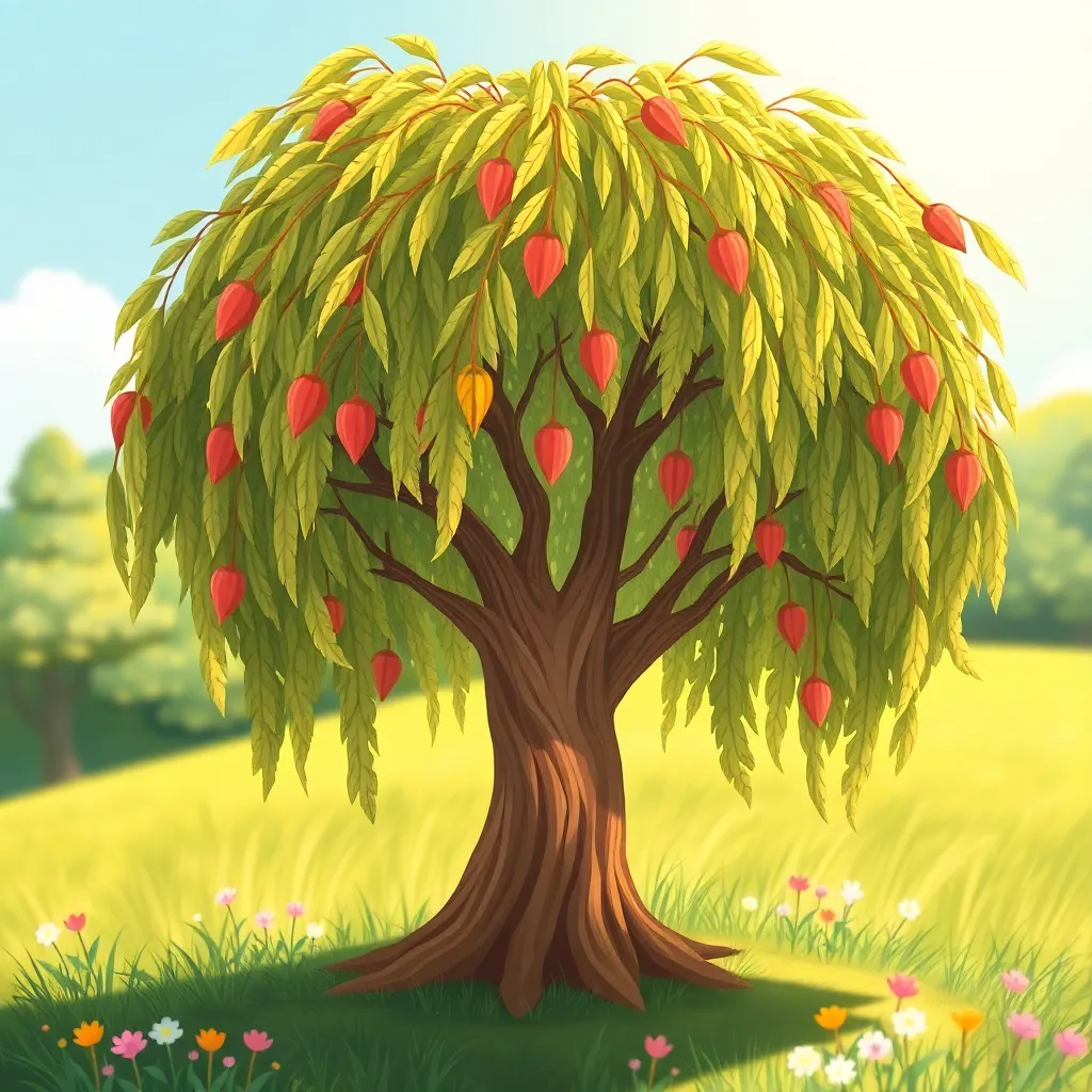 cartoon willow tree Image – Free AI Generator | Makepix