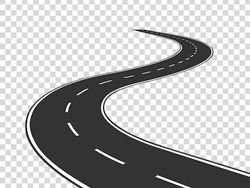 winding road clipart
