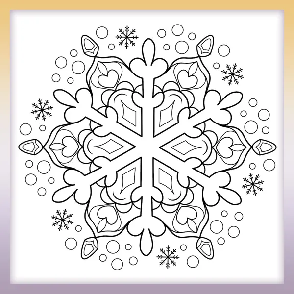 Winter mandala – Coloringbook.pics