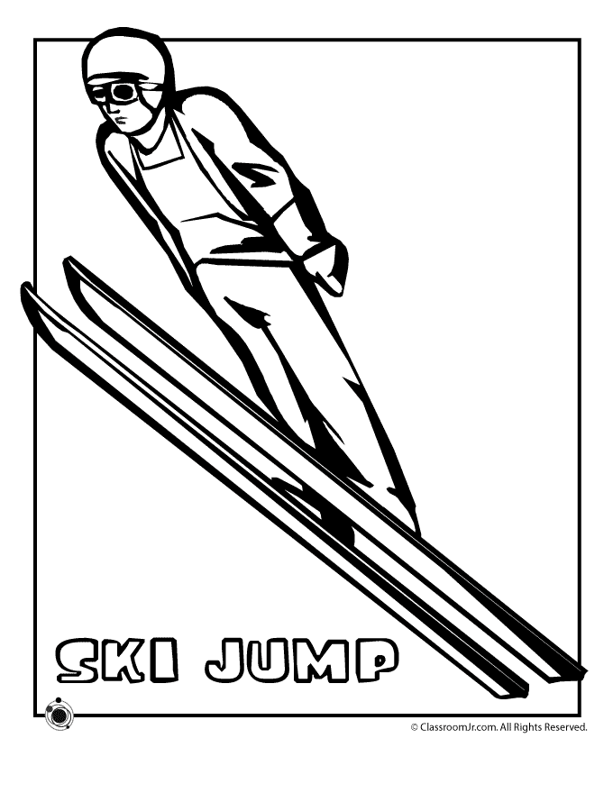 winter olympic sports coloring pages