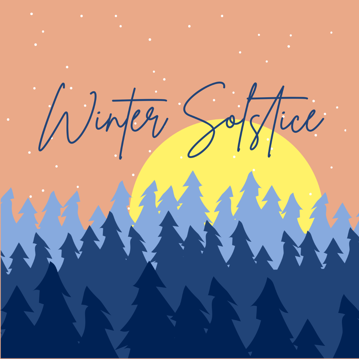 winter solstice clipart
