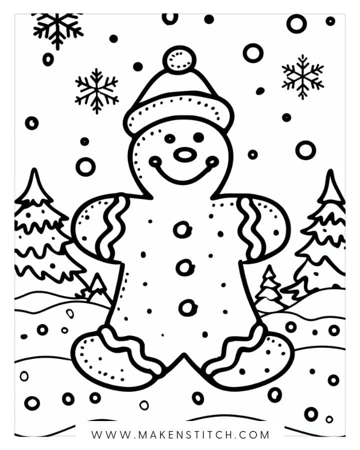 winter themed coloring pages