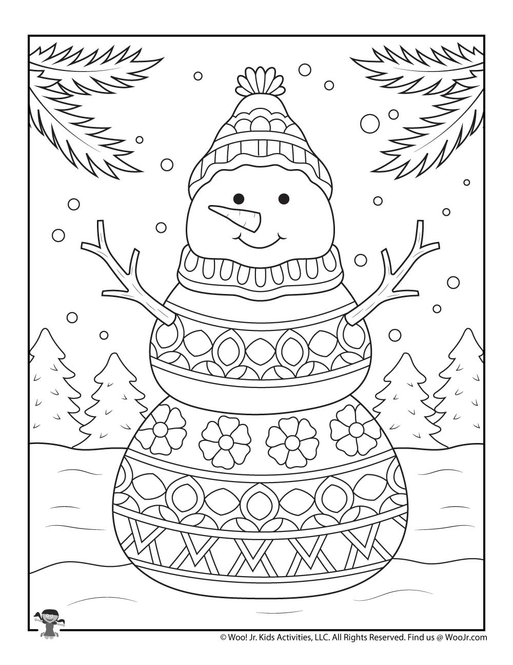Winter Adult Coloring Pages | Woo! Jr. Kids Activities ...