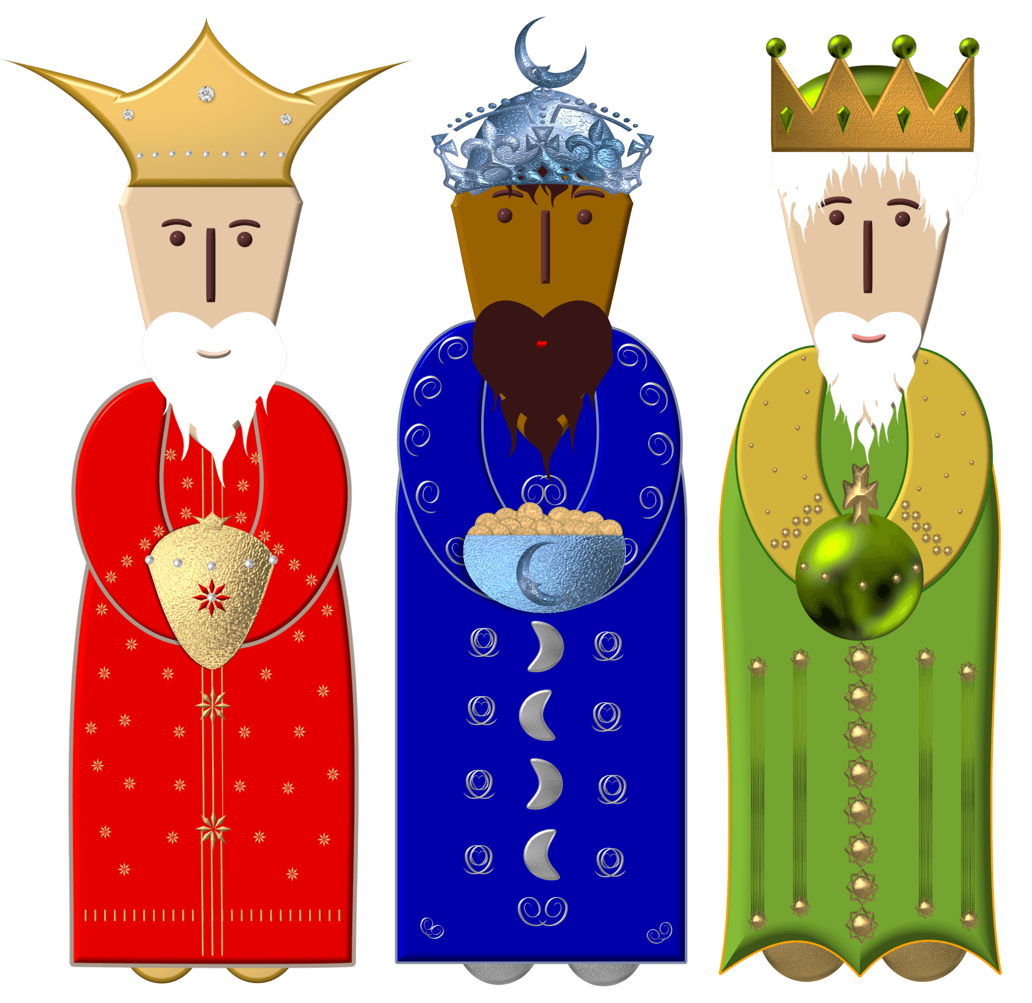 Three Wise Men - Free vector clipart images on clipart library.com