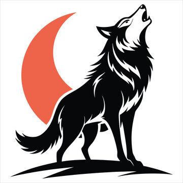 Howling Wolf Clipart-Bilder: Stock-Fotos &amp; -Videos. | Adobe Stock